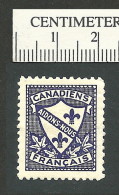 C09-13 CANADA Canadiens Francais Aidons Nous Poster Stamp MHR - Werbemarken (Vignetten)