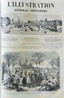 Arrivée En Suise Des Soldats Du Corps D'armée Du Général Bourbaki- Page Original 1871 - Documents Historiques