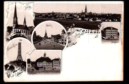 DC2062 - BURGSTÄDT MIT RATHAUS, MARKT, WETTIN THURM - Burgstädt