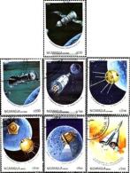 NICARAGUA - Russia Space. Soyuz Apollo Rocket + 7 Stamps CTO Used Full Stamp Set  (lot -  20 - 336) - Etats-Unis