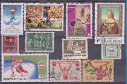 LOT OF USED STAMPS DEPORTES SPORTS ANIMALES  ANIMALS  PAISES  COUNTRIES VARIOS  VARIOUS   S-1613 - Vrac (max 999 Timbres)