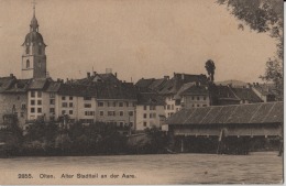 Olten - Alter Stadtteil An Der Aare Mit Holzbrücke Und Kirche - Photo: Franco-Suisse No. 2855 - Olten