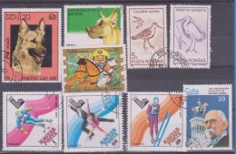 LOT OF USED STAMPS DEPORTES SPORTS ANIMALES  ANIMALS  PAISES  COUNTRIES VARIOS  VARIOUS   S-1615 - Vrac (max 999 Timbres)