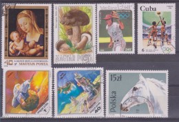 LOT OF USED STAMPS DEPORTES SPORTS ANIMALES  ANIMALS  PAISES  COUNTRIES VARIOS  VARIOUS   S-1618 - Vrac (max 999 Timbres)