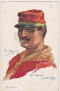 Illustrateur Emile Dupuis Militaire WW1  Nos Alliés Garibaldien En Argonne Janvier 1915 Italie Cigarette - Dupuis, Emile