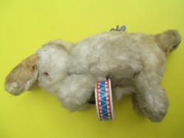 Lapin Peluche  Jouant Du Tambour/Automate/Automat Marc/ West Germany/Années 1960      JE187 - Oud Speelgoed