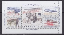 Sweden 1984 Airplanes M/s ** Mnh (32135H) - Blocs-feuillets