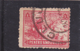 #  185  REVENUE STAMP, 1 LEU, FLOOD VICTIMS, USED, ROMANIA - Steuermarken