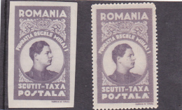 #  185   REVENUE STAMPS, KING MIHAI, 1947, MNH **, TWO STAMPS, ROMANIA - Steuermarken