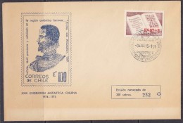 Chile 1975 XXIX Expedicion Antarctica Chilena 1974-1975 Cover (32137) - Antarctische Expedities