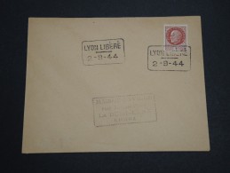 FRANCE - Enveloppe De Lyon Avec Cachet De Libération En 1944 - A Voir - L 2424 - Libération