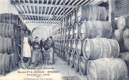 51-EPERNAY- MAISON Vve A.DEVAUX EPERNAY FONDEE EN 1846 , LE SOUTIRAGE DES VINS NOUVEAUX - Epernay