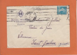 KRAG  De PARIS 4  R.D ENGHIEN  4.L.D.INEGALES  Le 5 SEPT 1925 + Lettre PUB  " HOTEL MONDIAL " - Annullamenti Meccaniche (Varie)