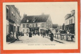 Eure Et Loir : Nogent Le Roi, La Place Des Harengs, Precurseur - Nogent Le Roi