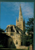 NORDWICH  CATHEDRAL  EAST END    2 SCAN   MAXICARD  (VIAGGIATA) - Norwich