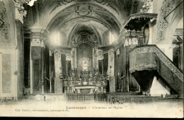 Lantosque - L'Interieur De L'Eglise / Edit. Pacifico (1913) - Lantosque