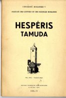 HESPERIS TAMUDA  -  VOL XVII   -  1976-77  -  247 PAGES - Über 18