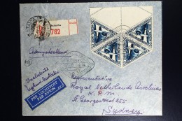 Netherlans East Indies Batavia  To Sydney  Registered Cover  Uiver Snelvlucht 1934 - Niederländisch-Indien