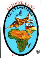 Carte Postale    Autocollant  -  Avions -    Escadron De Chasse   3/7   LANGUEDOC - Regimente