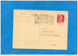 CARTE  Entier Postal 15 MULLER -Repiquage Sté Générale ALS De Banque --a Voyagé Cad 1958+flamme - Bijgewerkte Postkaarten  (voor 1995)