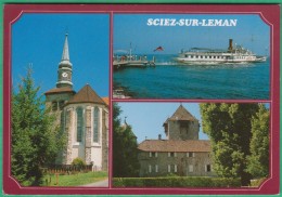 74 - Sciez Sur Léman - Le Château De Coudrée, L'église Te Le Port - Editeur: Seca N° 13 - Sciez