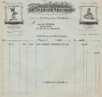 Facture 7/3/1939 Etablissements Des GOURMETS Café Chocolat Rue Violet PARIS - 1900 – 1949