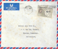 Airmail Brief  Freetown - Stalden          1960 - Sierra Leone (...-1960)