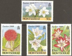 Montserrat 1989 Yvertnr. 705*708 *** MNH Cote 9 Euro Flore Fleurs Easter Pasen - Montserrat