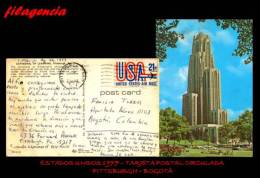 AMERICA. ESTADOS UNIDOS. ENTEROS POSTALES. TARJETA POSTAL CIRCULADA 1977. PITTSBURGH. ESTADOS UNIDOS-BOGOTÁ. COLOMBIA - Otros & Sin Clasificación