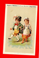 Angoulême, Auguste Thomas, Jolie Chromo Lith. Vieillemard, Couple, Vive La Joie - Sonstige & Ohne Zuordnung