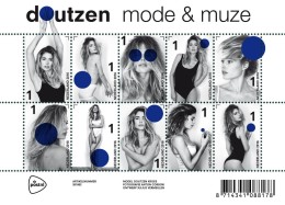 Nederland  2016   Doutzen Kroes Mode En Muze     Velletje/sheetlet Postsfris/neuf/mnh - Unused Stamps