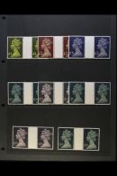 1977 - 1987 MACHIN HIGH VALS GUTTER PAIRS Complete For The 1977 £1, £2 & £5 Issue, And The... - Other & Unclassified
