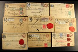 REGISTERED ENVELOPES A Used Group Of 1903-11 3d Brown Registered Envelopes, Either Size F Or Size G, All But One... - Zonder Classificatie