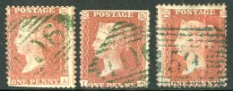GREEN POSTMARKS 1d "stars" (LC14 White Paper) Showing Clear 1844 Type Cancels With Irish "106" (2) Or Scottish... - Other & Unclassified