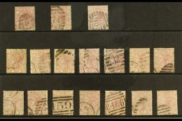 1873-80 2½d Rosy Mauve, SG 139 (Anchor Watermark) & SG 141 (Orb Watermark) Complete Sets Of Plate... - Other & Unclassified