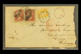 1873 CANADA / GREAT BRITAIN MIXED FRANKING 1873 (1 Dec) Envelope From New Brunswick To Leipzig, Germany, Bearing... - Other & Unclassified