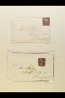 1841-1890 COVERS COLLECTION Includes 1841 1d Red Imperfs (x3), 1856-58 1d (x2), 1856 Wrapper To France Bearing 4d... - Other & Unclassified