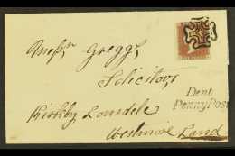 1841 (1 June) 1d Red-brown 'GA' Printed From Black Plate 10, SG 7, Very Finely Used (3++ Margins Just Touching At... - Other & Unclassified