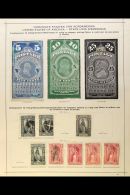 NEWSPAPER STAMPS. A Single Album Pages With 1865 10c Green Unused Scott PR2 & 1881 5c Dark Blue (feint... - Autres & Non Classés