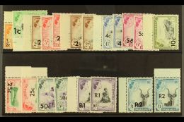 1961 Surcharges Complete Set With All Type I & Type II Surcharges, SG 65/77 & 69a/77a, Superb Never Hinged... - Swaziland (...-1967)