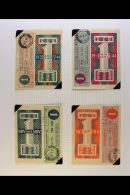 PETROL RATION COUPONS 1944-6 Range Of Coupons Issued For Use During Different Months, Includes Nine Examples From... - Unclassified