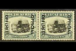 OFFICIAL 1950-4 5s Black & Blue-green (ovpt On SG 64b), SG O49, Never Hinged Mint Pair. For More Images,... - Unclassified