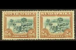 1927-30 2s6d Green And Brown, SG 37, Horizontal Pair Very Fine Lightly Hinged Mint. For More Images, Please Visit... - Non Classificati