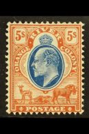 ORANGE FREE STATE 1903 5s Blue And Brown, Ed VII, SG 147, Fresh Mint. For More Images, Please Visit... - Unclassified