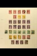 NATAL 1874-99 Used Collection On Album Pages, Includes 1874-99 Set Complete To 5s With Five 5s Values (one Is Perf... - Unclassified
