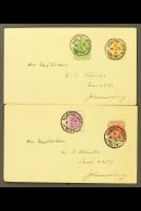 1900 "SCHULER" COVERS Two Covers Each Franked With Transvaal & O.F.S. Stamp, "Aliwal North / C.G.H. / JA 17... - Unclassified