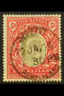 1904 KEVII 5R Grey-black And Red, SG 44, Very Fine Used. For More Images, Please Visit... - Somaliland (Protectorat ...-1959)