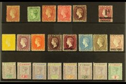 1861-99 MINT ASSORTMENT, CAT £330+ Includes The 1861 1d, 1885-93 ½d, 1d Shades & 4d, 1885 1d... - St.Vincent (...-1979)