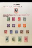 1953-1982 COMPREHENSIVE SUPERB MINT COLLECTION On Leaves, All Different, Almost Complete To Mid 1970's, Inc... - St.Lucia (...-1978)