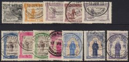 AZORES 1895 St Anthony 2½r To 20r, 50r To 80r, 150r To 300r, And 500r, Between Afinsa 73/87, Each With... - Autres & Non Classés